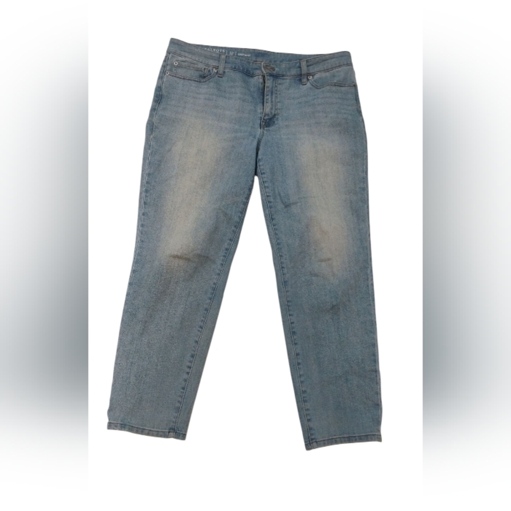 Talbots Flawless Girlfriend Light Blue Denim Jeans Size 12
